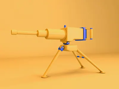 Stylized Machine Gun 3d 3d animation 3d modeling animation c4d cinema 4d design illustration interactive maya motion octane