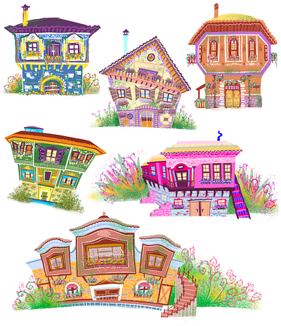 Tiny Houses animation art cartoon art character art character design childrens book childrens illustration clip studio paint concept art digital art illustration illustration art procreate visual art