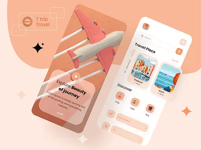 Travel App Design adventure app design app ui destination flight app flight booking mobile ux travel agency travel app travel booking trip planner vacation