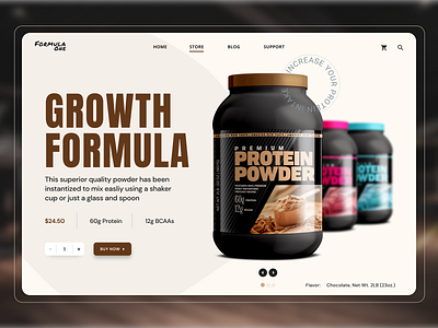 Whey Product eCommerce Concept UI concept ecommerce ecommerce ui figma fitness health supplement nutrition ui ui design uiux ux ux design web web design web shop webdesign website website design whey