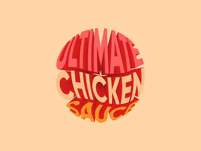 Ultimate Chicken Sauce art branding clean cleverlogo design design art identity luxury design typography vector