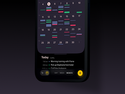 Task Manager App app design calendar calendar app dark theme design design studio graphic design interaction interface mobile mobile app mobile application mobile design mobile ui task management app task manager ui user experience user interface ux