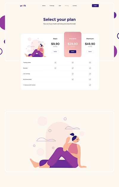 Pricing Plan | UI design design geometric graphic illustration ui web