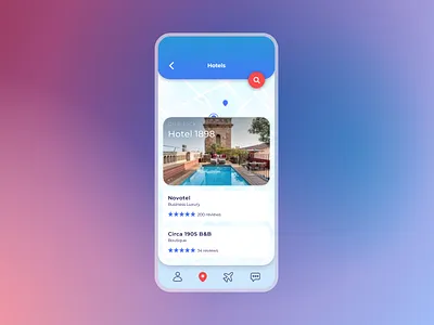067 #DailyUI Travel App - Hotel Booking app app design booking branding dailyui dailyuichallenge design hotel map travel travel app travel app ui ui ui design