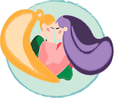 girl love beauty bisexual couple design freedom girl happy illustration lgbt love pride together tolerance vector