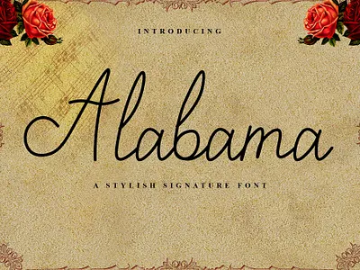 Alabama calligraphy design font design fonts handmade handwritten littering script typography web