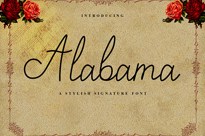 Alabama calligraphy design font design fonts handmade handwritten littering script typography web