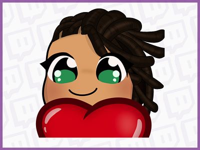 Chibi Heart Emote Dreadlocks badge logo badges chibi guy emotes chibi twitch emotes dreadlocks dreads emote emote dreadlocks emote dreads emoteart emotes emotes for twitch emotestwitch guy emotes lululuvley twitch twitch art twitchemote