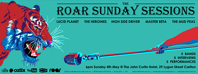 Roar Rock Social Media Banner #6 banner design graphic design poster social media