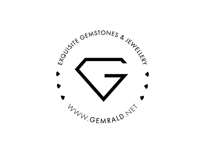 Gemrald Jewellery logo emblem brand branding design emblem illustration jewellery jewellery logo jewelry jewelry logo jewelry shop logo