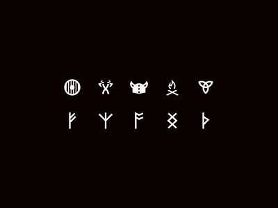 Viking Icons figma icon icon design icon pack icon set iconography icons iconset runes symbols viking