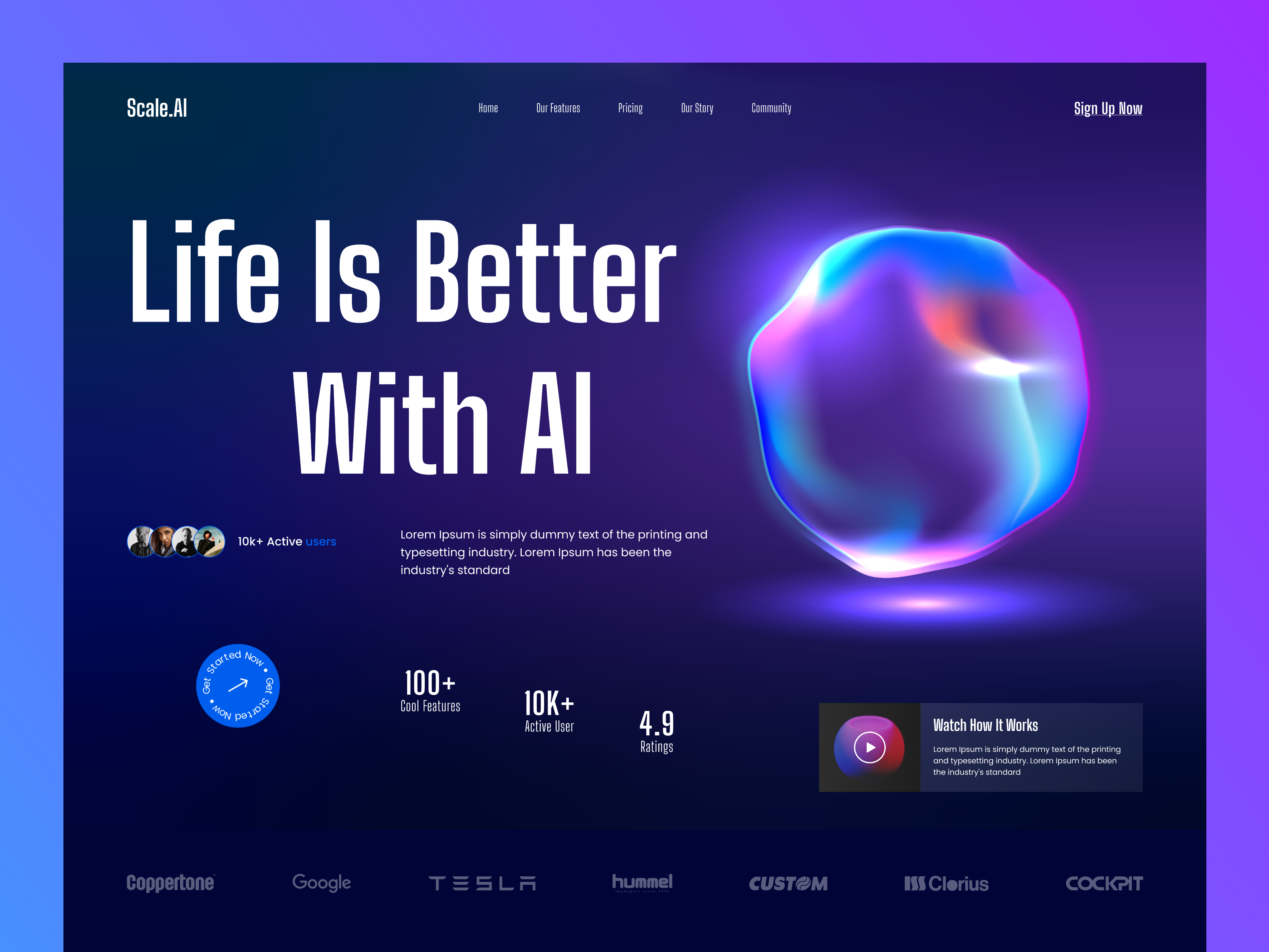 Artificial Intelligence Website ai ai robot ai web artificial intelligence chatbot elegant futuristic innovation machine learning nft robotics tech technology voice assistant voice commands web 3 web design web3 web3 website website