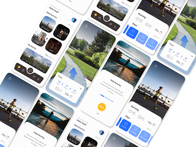 Fitness App appdesign concept concept design daily ui dailyui fitness fitness app ui ui design uidesign uiux ux design