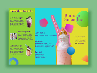 Smoothie Brochure brochure design design typography vector