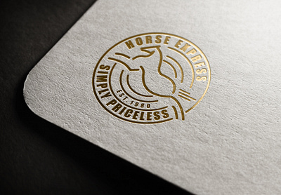 Horse Express Logo 2d art adobe illustration advertisement animal animal illustration animal logo brand identity branding digitalart graphic design icon lineart mark minimalism minimalist logo mockup run sketch stationery vector art