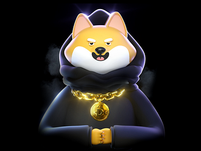 Snoop Doge 3d crypto crypto art dog dogecoin eth illustration nftart shibainu