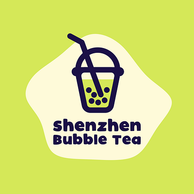 Shenzhen Bubble Tea Logo bubble tea dailylogo drink illustration logo logocore minimalist shenzhen vector