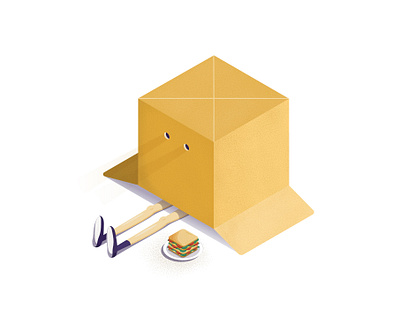 Chilling adobe illustrator avatar box character characterdesign design girl illustration introvert isometric isometry logo vector vectorart