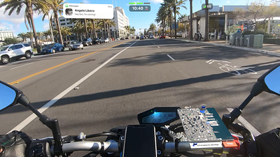 AR Navigation on a motorcycle 🏍 👓🎥 apple glass apple glasses augmented reality mixed reality