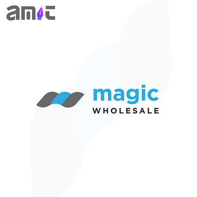 Magic wholesale post financial logo flat logo letter logo logo logo design minimalist logo mw logo