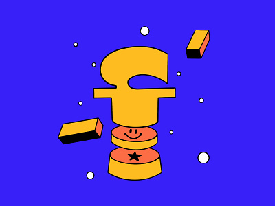 F for #36daysoftype 36daysoftype bright brightness flat illustration illustration illustrator