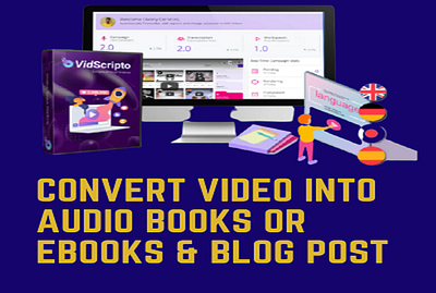 Convert viral video into audio books or eBooks & blog post