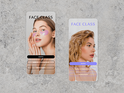 Beauty salon app first screen app app design app ui beauty beauty salon branding branding concept design desing flat minimal modern salon app ui ux web web design