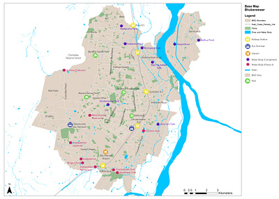 Illustration: Base Map Bhubaneswar 2021 adobe illustrator adobe photoshop basemap design digital art illustration layout vector web illustration