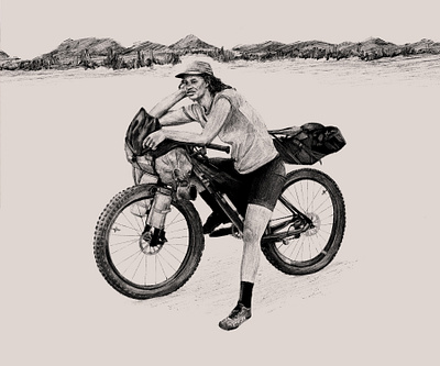 Sam Scipio adventure bike bikeart bikepacking cycling folk mountains western