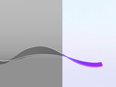 Anchor's Header Animation 💜 3d abstract anchor animation behind the scenes branding curve finance flow gentle gradient modeling motion movement purple slick strip wave web design wip