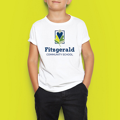 Fitzgerald Community School branding education education logo leaf logo logo design school logo