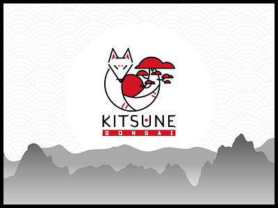 "Kitsune Bonsai" - Brand Design bonsai branding chile illustration illustrator japanese japanese culture kitsune logo nature logo vector