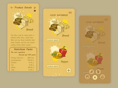 Nutrition App android android app android app design diet diet app drink exercise fitness food food and drink food app ios app life style mobile app nutrition nutrition app nutrition facts shop shopping ui