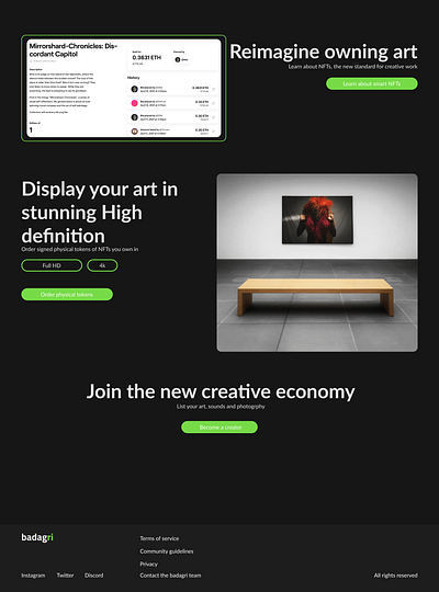 NFT marketplace 2/2 nftart nfts ui design