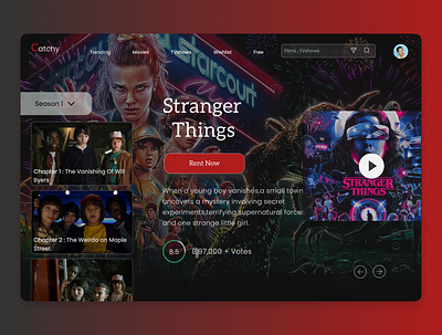 Landing page for renting multimedia daily ui dailyuichallenge design minimal ui ux uidesign webdesign website