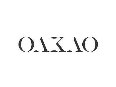 Daily Logo Challenge - Day 7 - Oakao Fashion Brand branding daily logo challenge dailylogochallenge design illustrator logo logo design logodesign logotype typography