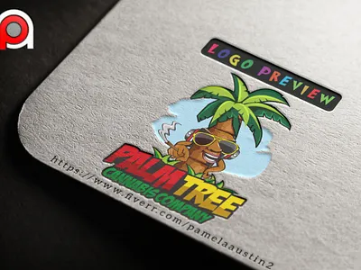 Palm Tree animation caricature cartoon character design graphic design illustration logo mascot logo vector