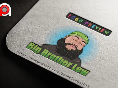 Big Brother Lew animation caricature cartoon character design graphic design illustration logo mascot logo vector