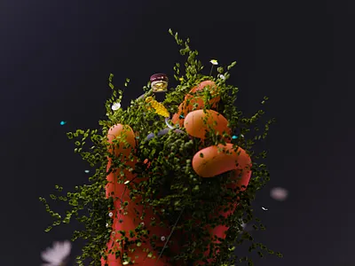 Nature blender forest grass illustration ivy modeling nature perspective plant vines