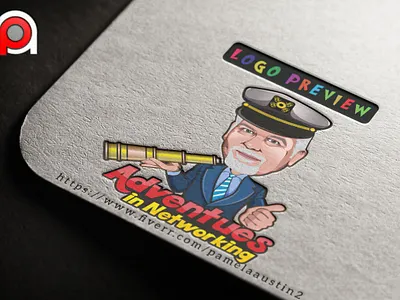 Adventues in Networking animation caricature cartoon character design graphic design illustration logo mascot logo vector