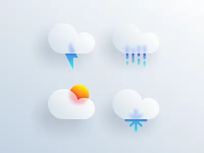 weather icon app brand branding colorful cute design glass icon identity illustrator ios logo logodesign simple weather