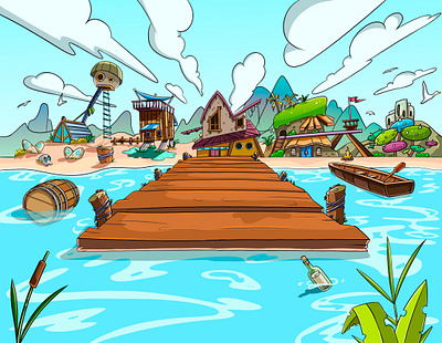 Fondo #3 Chronos Fantasy adobe color design game art gameart illustration illustrator photoshop vector wallpaper