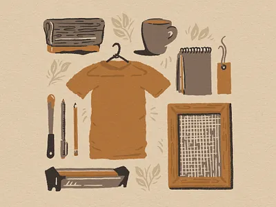 Art Craftsmanship and Screen Printing coffee design drawing great plains hand drawn illustration joe horacek little mountain print shoppe logo midwest nebraska procreate screen printing shirt small business