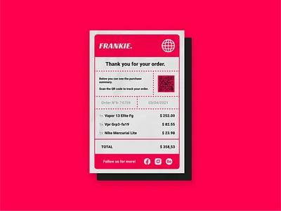 Email Receipt - UI Design dailyui email email design order palette recap receipt summary ui uiux