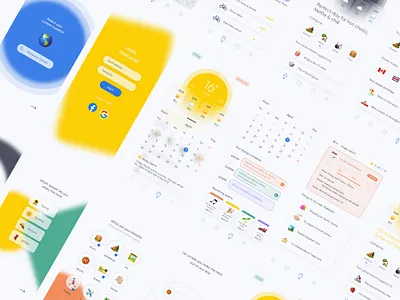 Personalized Weather App | Weatherly app design gradient icon minimal mobile app mobile app design mobile ui personalized ui uiux ux uxdesign weather app