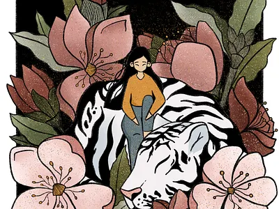 White Tiger art design digital art digital illustration illustration procreate stopasianhate white tiger