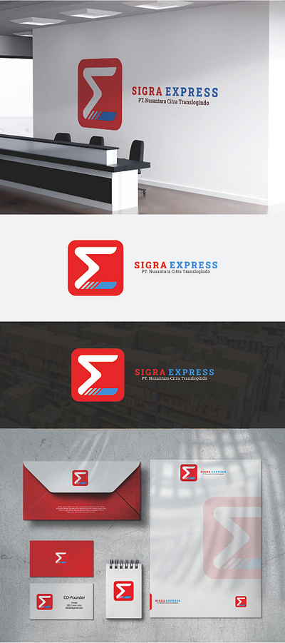 sigra express branding design ecommerce express logo logo exploration logo packing logo packing