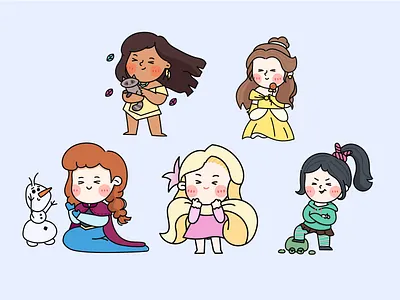 The girl in my heart cute art disney girl illustration princess