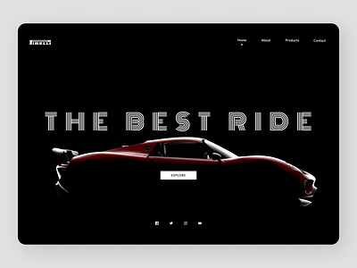 Cars Web Design art branding clean design minimal typography ui ux web website