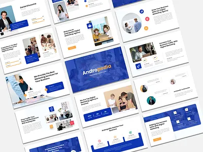 Andropedia - Digital Marketing PowerPoint Presentation Template agency business company profile creative digital marketing digital marketing agency modern pitchdeck portfolio powerpoint startup